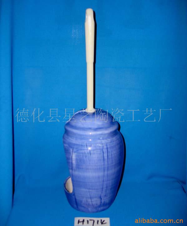 供應陶瓷工藝品(馬桶刷架)H1714批發・進口・工廠・代買・代購