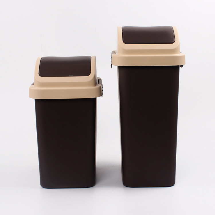 創意時尚歐式垃圾桶筒傢用大號有蓋塑料客廳紙簍廚房衛生間長方形批發・進口・工廠・代買・代購