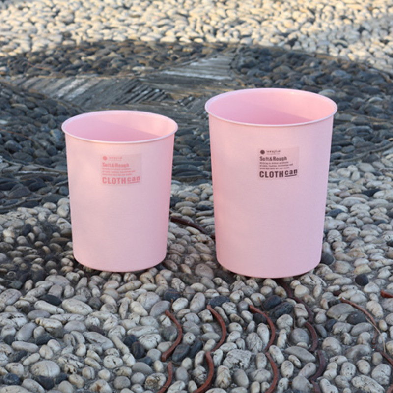 外貿粉色圓通形塑料垃圾桶創意時尚格紋衛生間客廳廚房傢用廢紙簍工廠,批發,進口,代購