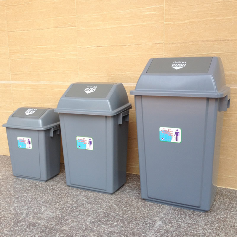 彈蓋果皮桶 長方形塑膠桶 有蓋戶外收納桶 大號垃圾桶 3個規格批發・進口・工廠・代買・代購