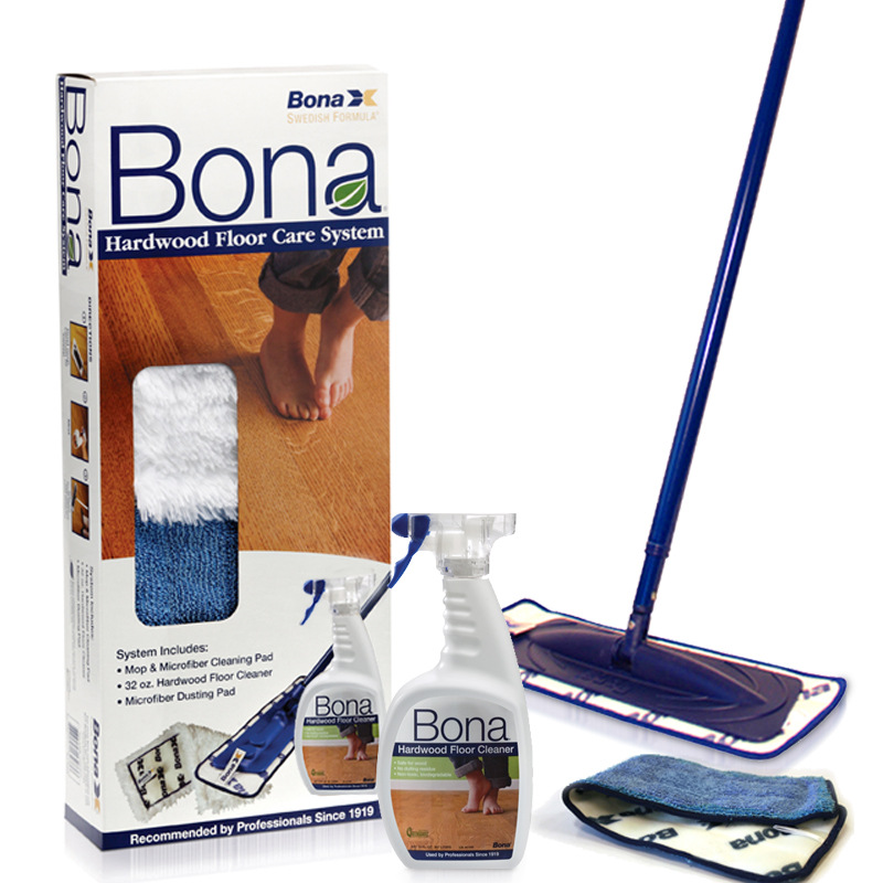 Bona博納瑞典品質超細纖維平板拖把靜電除塵地板清潔劑組合套裝工廠,批發,進口,代購