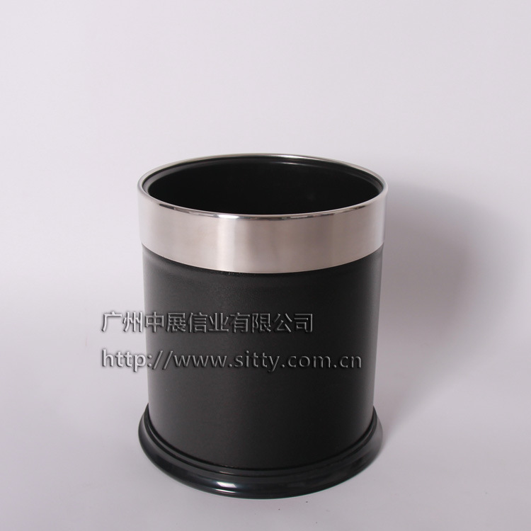 專業生產SITTY斯迪99.9221SB-P黑色銀圈環狀外套客房桶/垃圾桶批發・進口・工廠・代買・代購