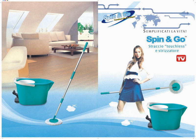 供應傢傢拖 神奇拖 Spin & go Touchless Mop & Wringer工廠,批發,進口,代購