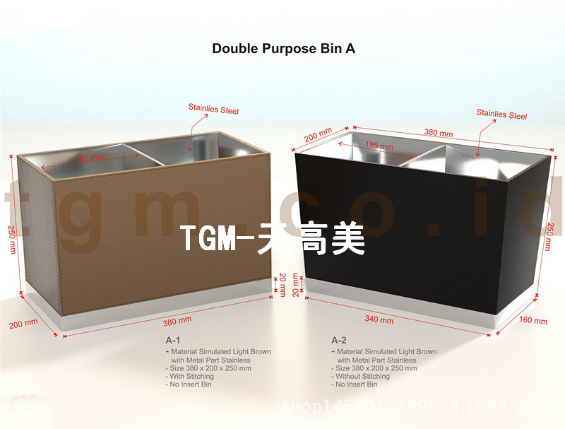 高檔不銹鋼垃圾桶 加厚防指紋不銹剛無蓋傢用酒店垃圾桶可定製工廠,批發,進口,代購