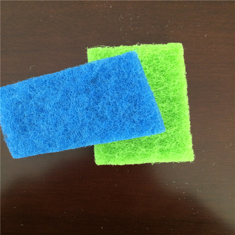 藍綠色百潔佈小塊加厚滌綸洗碗刷鍋廚房必備用品工廠,批發,進口,代購
