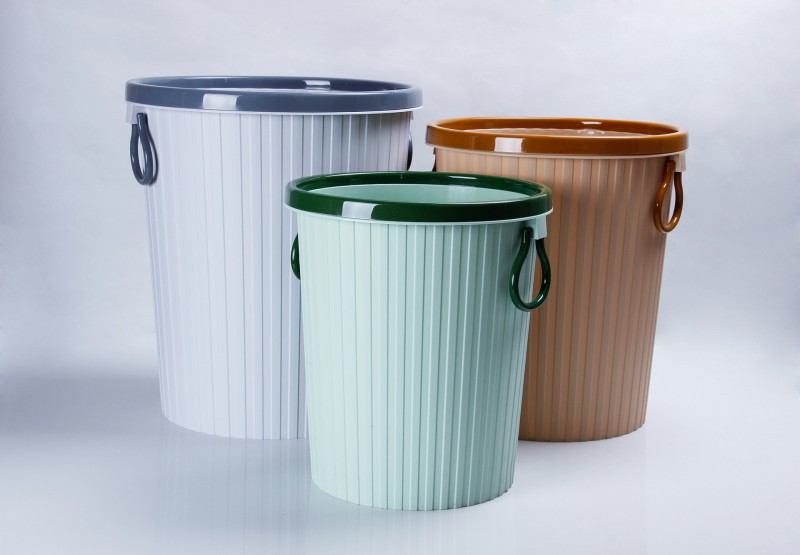 批發時尚創意垃圾桶彩色塑料紙簍廚房傢用衛生桶客廳辦公室收納桶批發・進口・工廠・代買・代購