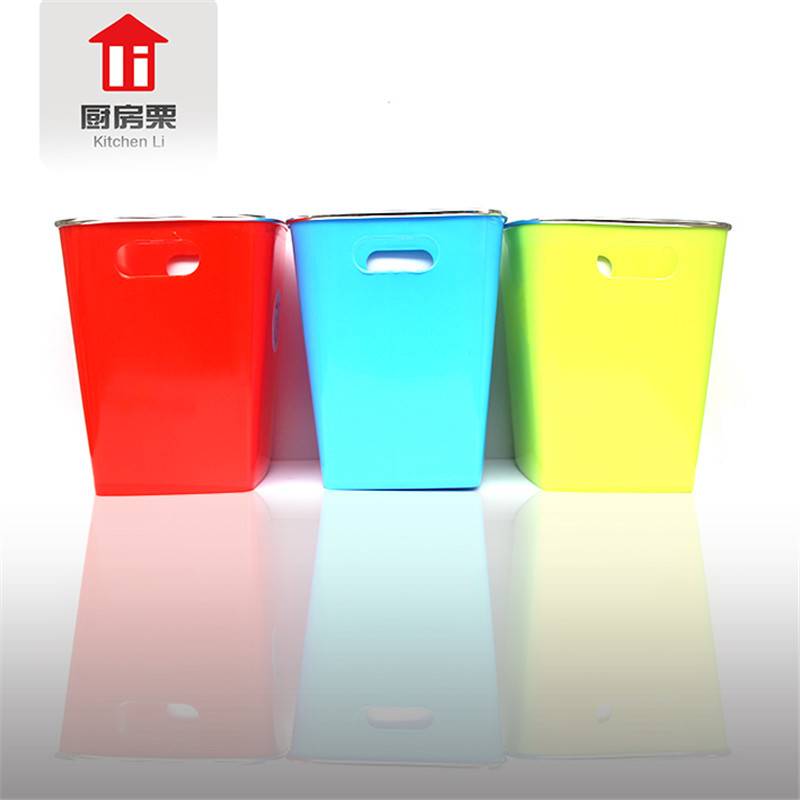 方形衛生桶 彩色垃圾桶 衛生用品 廚房用品 7711紙簍工廠,批發,進口,代購