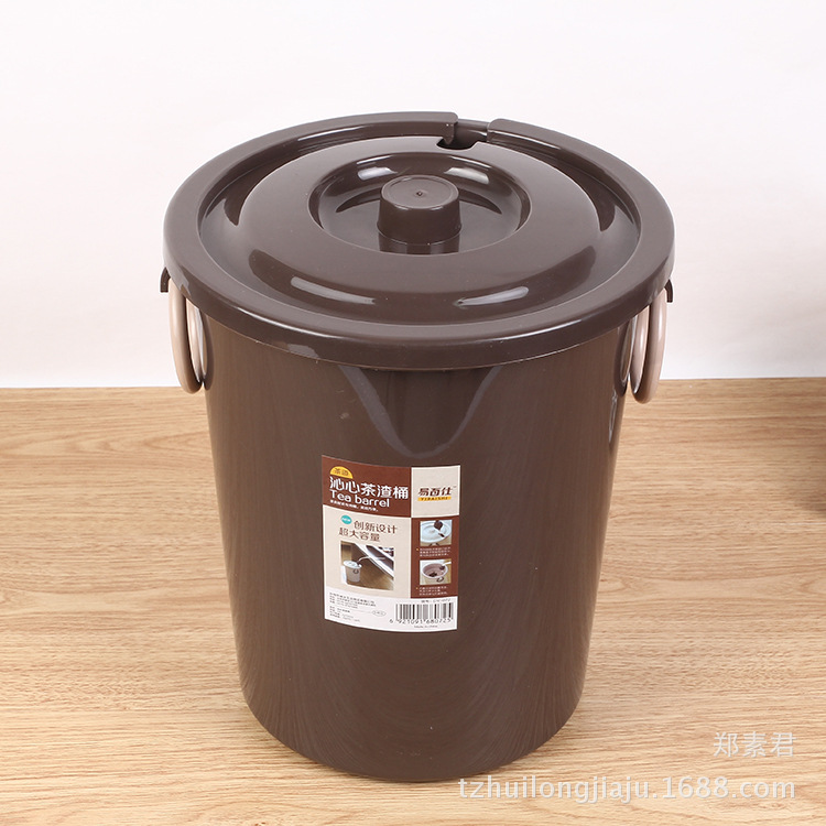 過濾茶水茶渣桶 帶蓋 傢用PP材質桶  分離手提排水垃圾桶DY-072工廠,批發,進口,代購
