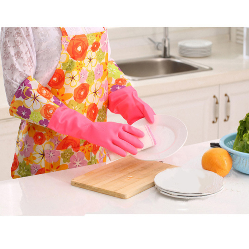 夏季單層 洗衣洗碗手套 傢務用防水清潔花袖pvc橡膠手套批發工廠,批發,進口,代購