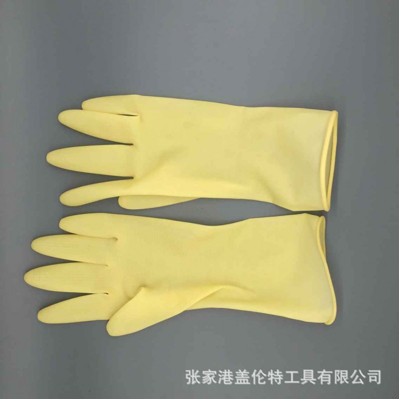 純乳膠手套 非一次性美發傢用橡膠手套 傢用防護手套批發・進口・工廠・代買・代購