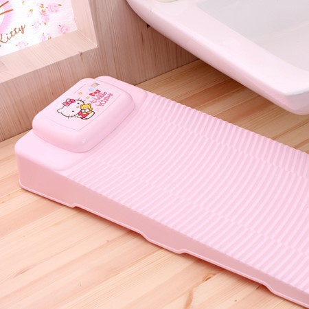 韓國進口hello kitty塑料吸盤軟洗衣板 搓衣板大 便攜搓板 帶皂盒工廠,批發,進口,代購