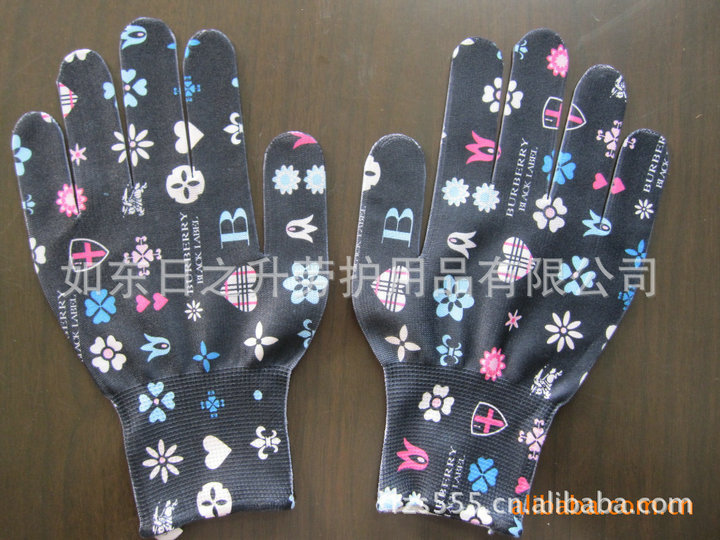 廠傢直銷天然乳膠製安全性能高印花乳膠手套手套批發・進口・工廠・代買・代購