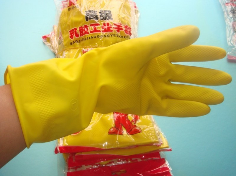 批發 護手潔高級乳膠工業手套防滑清潔手套 耐酸耐堿膠皮保潔手套批發・進口・工廠・代買・代購