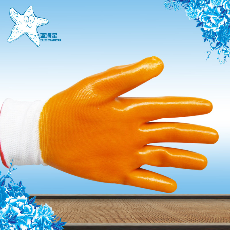 生產銷售 乳膠手套PVC半掛尼龍手套 工業乳膠起皺手套批發・進口・工廠・代買・代購