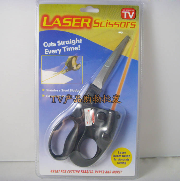 激光剪刀 laser scissors 紅外線剪刀 多功能剪刀 100套一箱工廠,批發,進口,代購