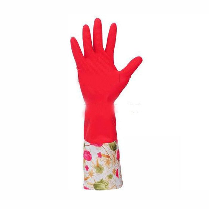 文博加絨手套乳膠防滑手套加厚保暖寬口手套紅色  099072批發・進口・工廠・代買・代購