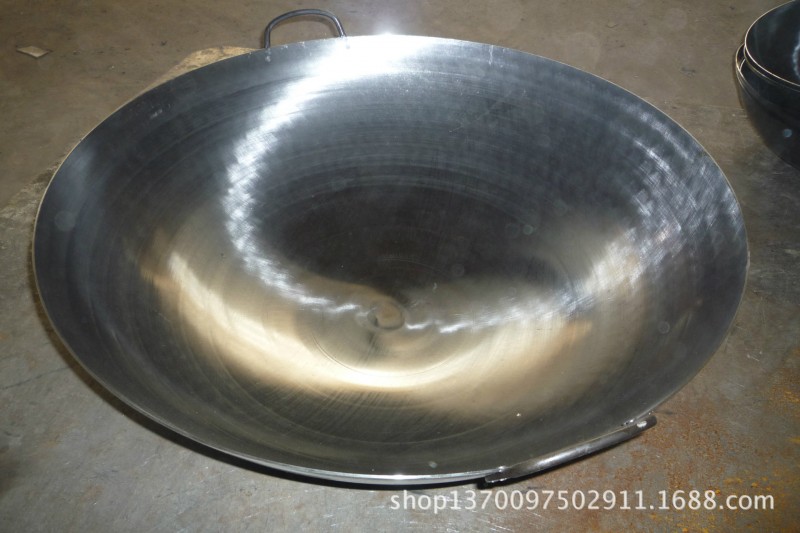 2mm 40cm-85cm雙耳鐵鍋 無塗層鍋 炒鍋湯鍋 農村大工廠,批發,進口,代購