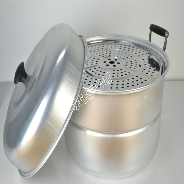 上海555®鋁製加高加厚雙篦蒸鍋配置無磁加厚不銹鋼蒸片32cm-42cm工廠,批發,進口,代購