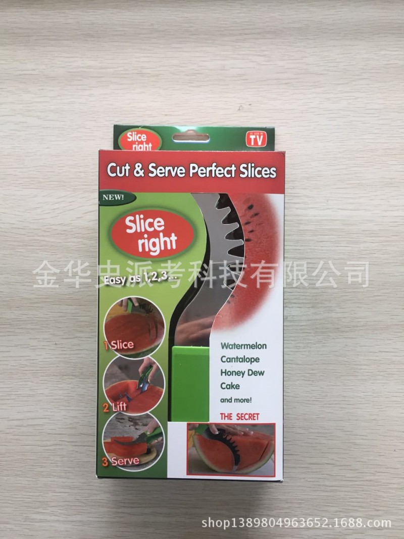 原版現貨Slice Right 水果夾哈密瓜切片器蛋糕切西瓜切304食品級工廠,批發,進口,代購