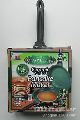 Orgreenic Flip Jack Pan ceramic Pancake Maker蛋糕平底鍋TV工廠,批發,進口,代購