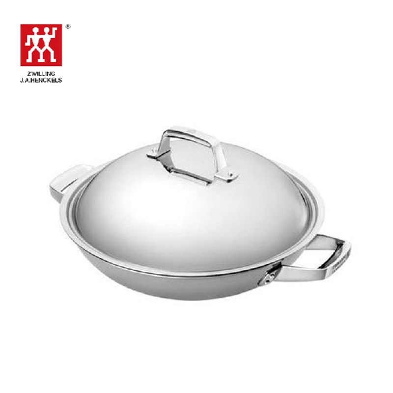 正品Zwilling/雙立人 Truclad 32cm中式炒鍋ZW-C76 密閉鍋蓋 健康工廠,批發,進口,代購