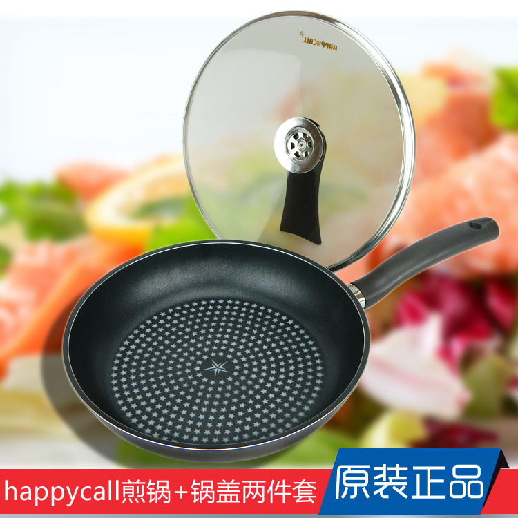 韓國代購HAPPYCALL鉆石煎鍋納米無油煙鍋平底鍋烙餅煎魚鍋28/30CM工廠,批發,進口,代購