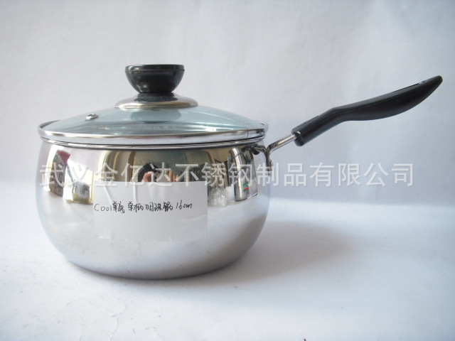 不銹鋼單底單柄明珠鍋精品無磁 C001工廠,批發,進口,代購