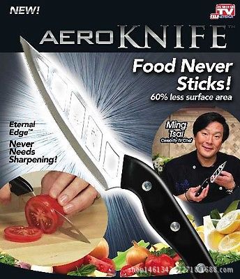 TV熱銷aero knife氣孔刀 水果食物專用 不黏物 廚房好幫手工廠,批發,進口,代購