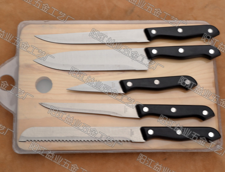 廚房六件套刀 禮品套刀 贈品套刀 5pcs kitchen knife set工廠,批發,進口,代購