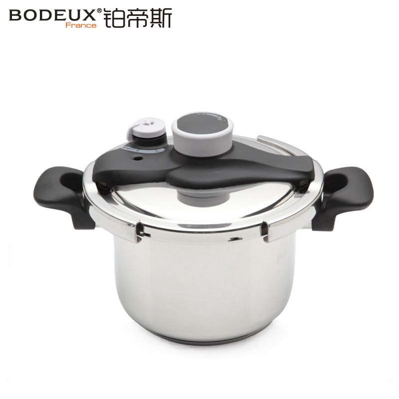 鉑帝斯BODEUX 金星2號22cm6L壓力鍋不銹鋼高壓鍋電磁爐通用包郵工廠,批發,進口,代購