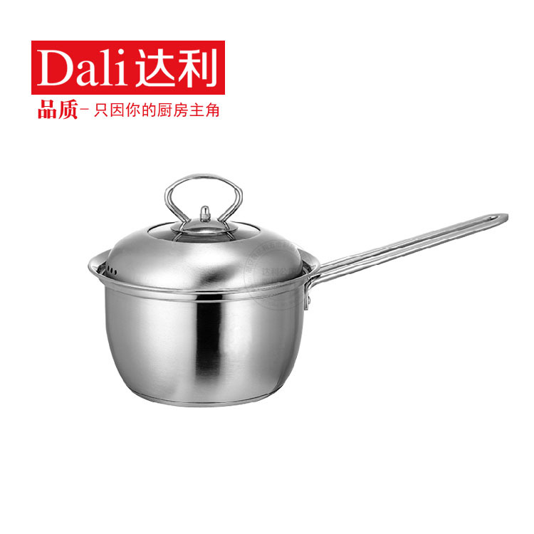 廚房用品 不銹鋼無磁復底單柄奶鍋 不銹鋼韓式奶鍋 寶寶輔食湯鍋工廠,批發,進口,代購