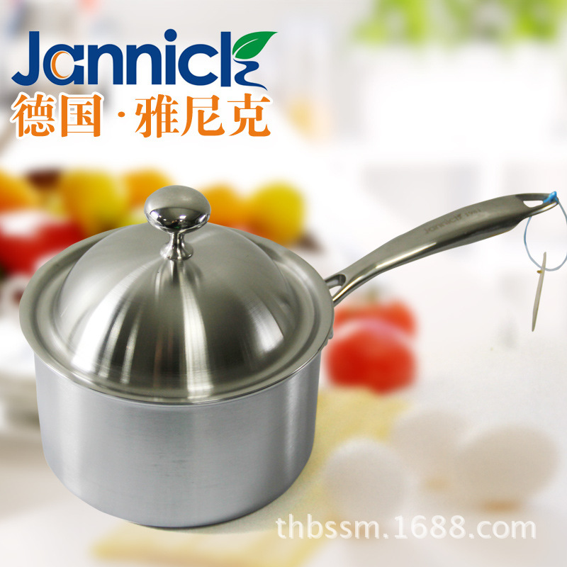 【淘寶代發】正品德國Jannick不銹鋼無塗層無油煙不沾小湯鍋奶鍋批發・進口・工廠・代買・代購