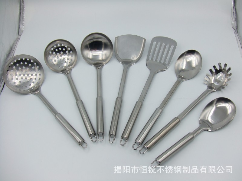 不銹鋼廚房用品  不銹鋼廚具套裝 1F08圓管柄套裝 廚房必備工廠,批發,進口,代購