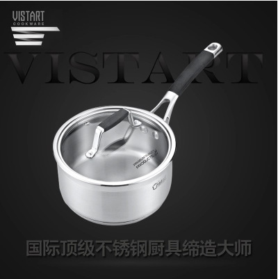 Vistart/威世敦 新款特價304高級鋼材不銹鋼單柄多功能小湯鍋奶鍋工廠,批發,進口,代購