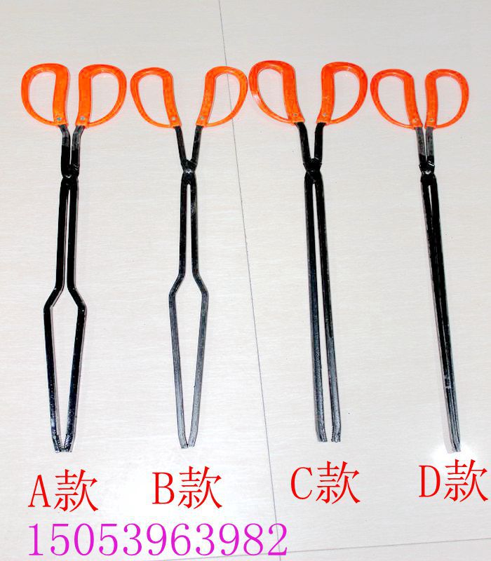 廠傢直銷坩堝火鉗熔金鉗傢用優質膠套柄火鉗衛生用具火鉗工廠,批發,進口,代購
