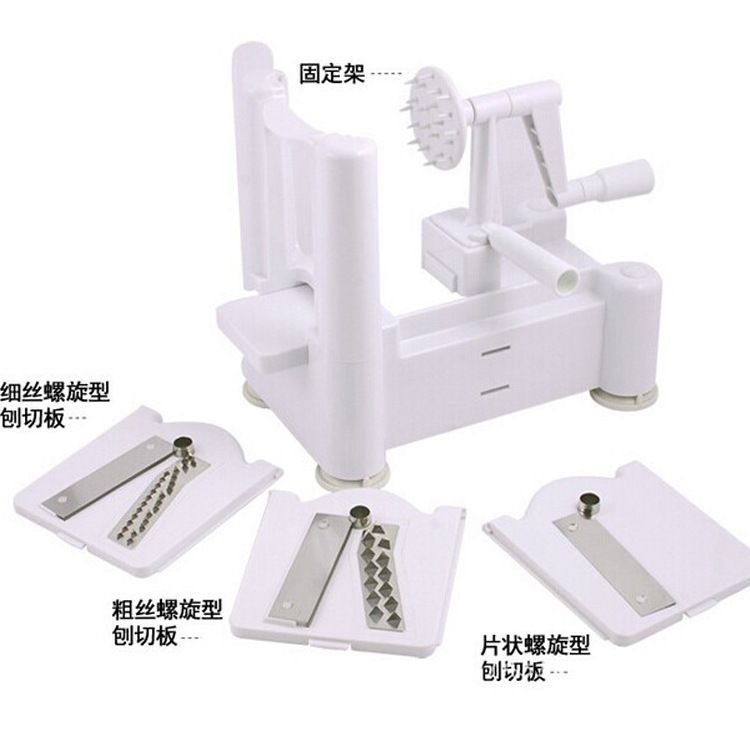 Spiral Slicer 多功能三合一手搖土豆切 蔬菜切絲器土豆切廠傢工廠,批發,進口,代購