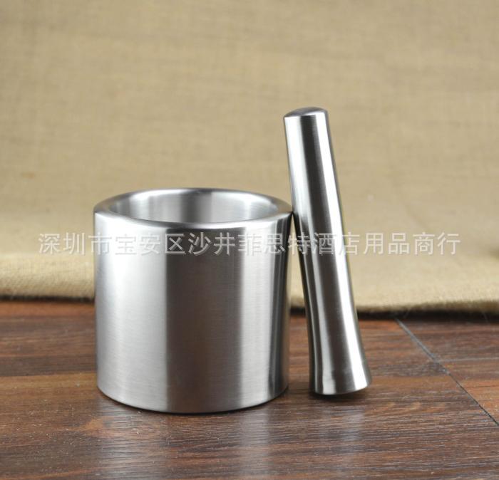 不銹鋼搗蒜器搗藥罐盅壓蒜泥器石臼搗碎器研磨器輔食研磨器工廠,批發,進口,代購