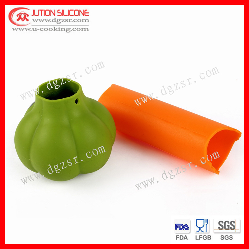 廚房用具矽膠長桶形狀，大蒜形狀撥蒜器 矽膛剝蒜器 創意小廚具工廠,批發,進口,代購