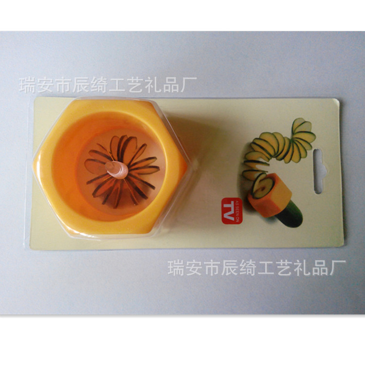 直銷水果螺旋切片神器 創意黃瓜切片器 麵膜刀削片器 廚房  推廣工廠,批發,進口,代購