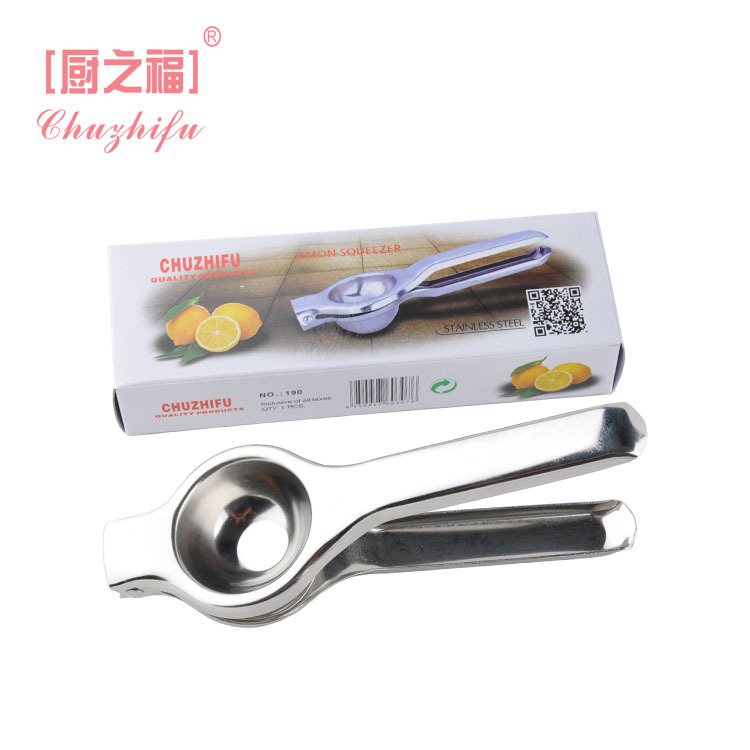 廚之福供應不銹鋼手動檸檬夾廚房小工具橙子壓汁器檸檬夾榨汁器工廠,批發,進口,代購