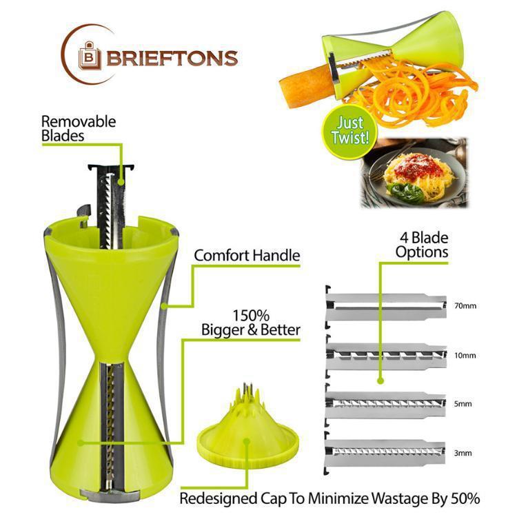 四合一多功能螺旋切菜器漏鬥切絲器 vegetable spiralizer4刀片工廠,批發,進口,代購