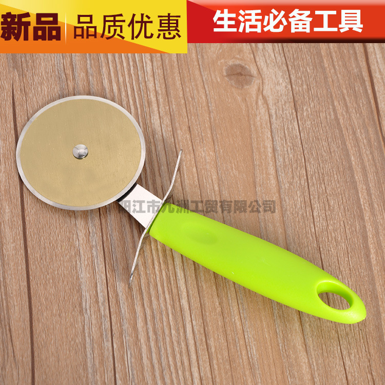 廠傢直銷創意不銹鋼切餅器披薩刀圓形多功能披薩滾刀介餅刀工廠,批發,進口,代購