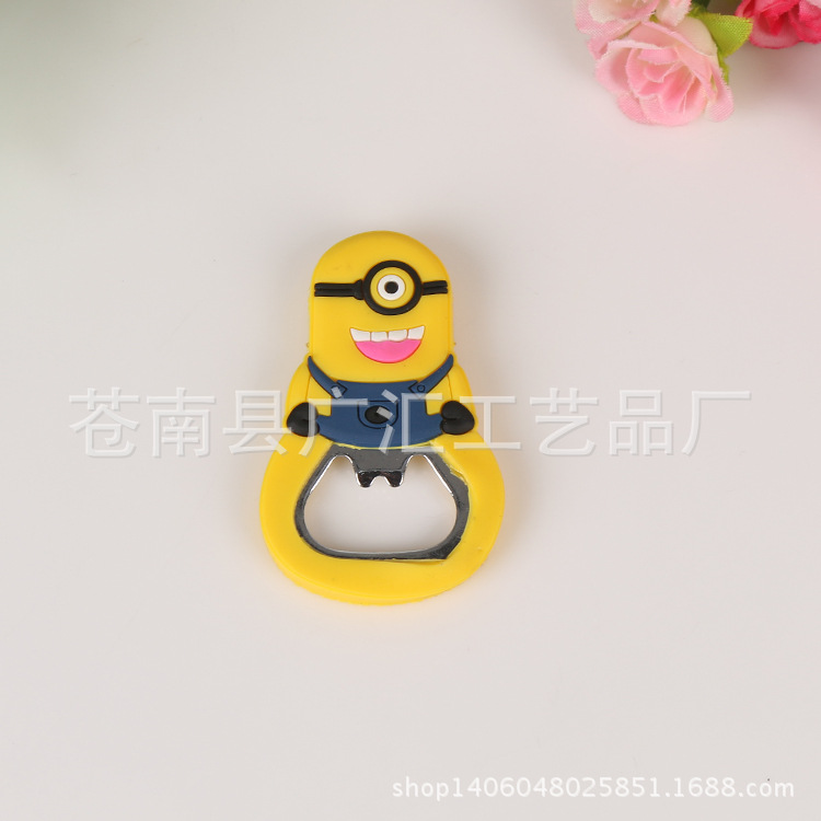 廠傢供應 可愛矽膠多功能創意小禮品 實用卡通開瓶器 品質保證工廠,批發,進口,代購