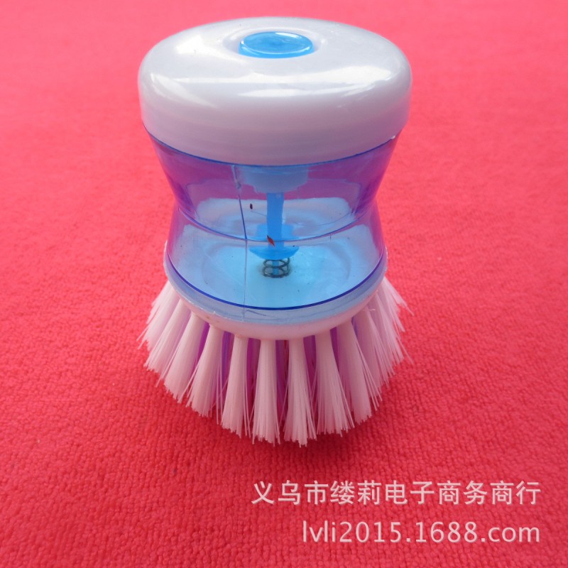 兩元店 塑料液壓洗鍋刷 多色隨機清潔刷 廚房小工具批發 55g工廠,批發,進口,代購