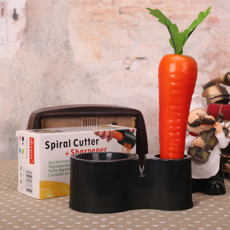 多功能 spiral cutter sharpener螺旋形雙頭刨絲器加磨刀器工廠,批發,進口,代購
