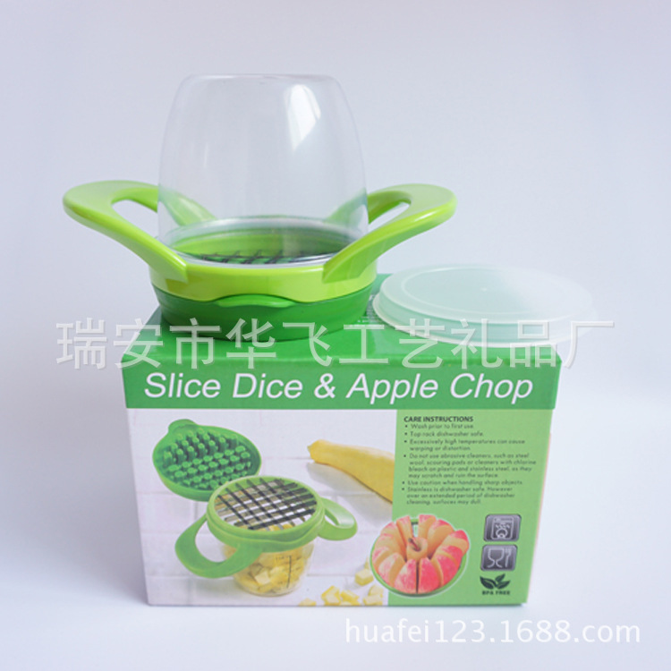 slice dice apple chop多功能切條器切塊器蘋果形壓條器切菜器工廠,批發,進口,代購