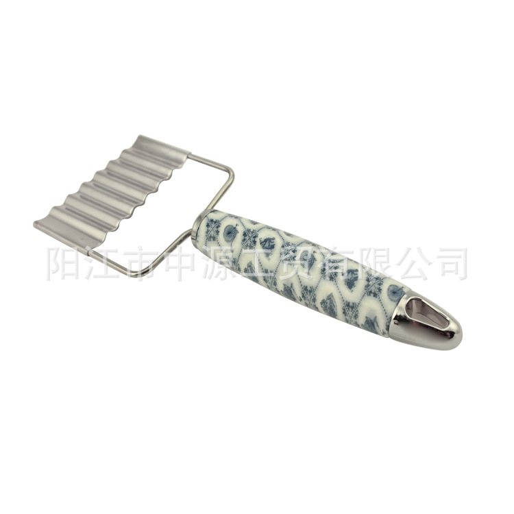 不銹鋼迷你切菜器 切條器廚房小工具 多功能波浪形土豆切刀工廠,批發,進口,代購