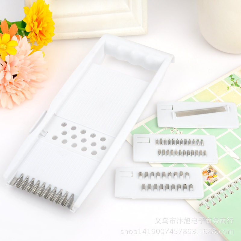 特價現貨批發廚房多功能切菜器5件套 切片切絲器 刨絲器 切土豆絲工廠,批發,進口,代購