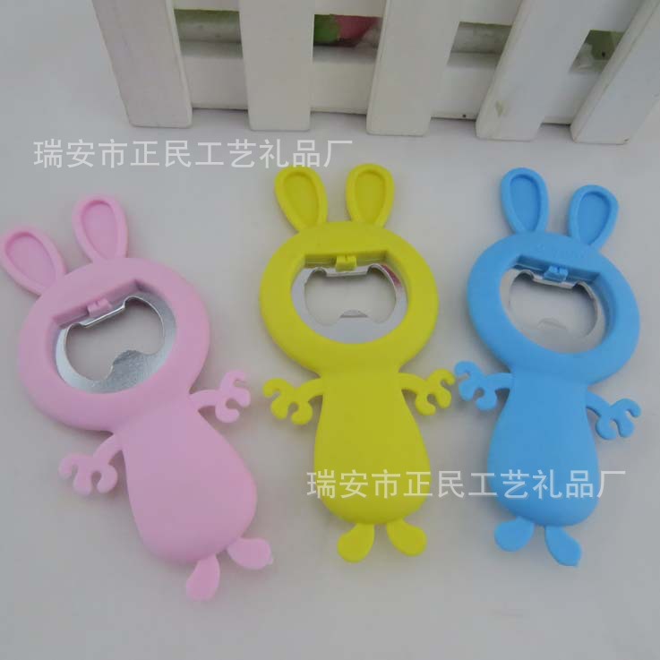 創意超萌兔子卡通開瓶器超柔軟魔術兔啤酒開瓶器 兔子開瓶器瓶啟工廠,批發,進口,代購
