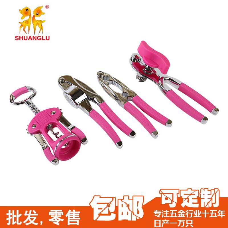 廠傢直銷 炫彩鋅合金紅酒開瓶器套裝  多功能工廠,批發,進口,代購